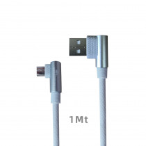 CAQ-106-SV CAVO USB2.0 M/MICRO USB 1M AD ANGOLO RETTO